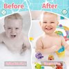 FORINCES Toddler Bath Toys - 41 PCS Kids Bathtub Toy Set with DIY Water Slide Track and Fishing Net Animals Floating Toys Baby Shower Time Game Toys for 1 2 3 4 5 Year Old Christmas Birthday Gifts