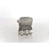 Generic Tiny mini silver tone metal hair claw clip Set D (Clip quantity: 2 clips), 1 Count (Pack of 1)