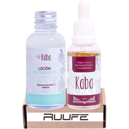 Tonico Facial (2 Pack) Tonico Facial despigmentante kaba y locion astringente kaba kaba tonico Facial despigmentante y Kaba locion astringente