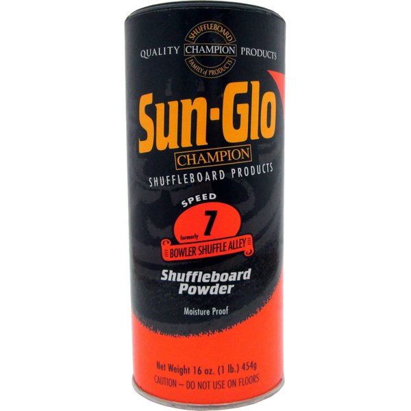 Sun-Glo Speed 7 (Bowler Shuffle Alley Wax) Shuffleboard Table Powder, 16 oz. Can