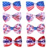 Independence Day Hair Clips Cute Bow Tie Hair Accessories for Girls Kids July 4th Small Hair Clips Decorations Balloon Heart Star National Flag Claw Clips for Thick Thin Hair 8Pcs (July 4th A)