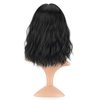FAELBATY Black Wigs With Bangs Shoulder Length Bob Wig for women Synthetic Cosplay Wig Black Bob Wig for Girl Costume Wigs (14" Black Color)