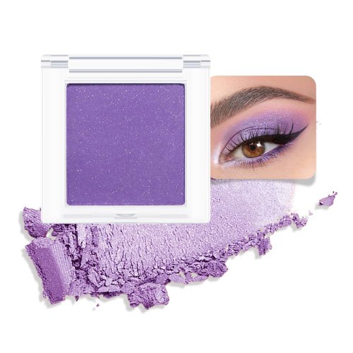 FeiCuiYun Monochrome Eyeshadow, Matte eyeshadow singles, Matte nude eyeshadow, Neutral Matte Pressed Powder Single Vegan Eyeshadow; Talc, Paraben & Cruelty Free, (Gray pink)
