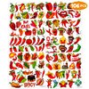 Generic 106 PCS Chili Birthday Party Decorations Favors Supplies Hot Peppers Mexican Fiesta Chili Cook Off Blow Up Food Decor Stickers Temporary Tattoos Gift School Prizes Rewards, Red
