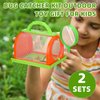 Halloscume 2 Pack Bug Catcher Kit Summer Toy Gift for Kids Boys Girls Outdoor Critter Bug Container Insect Cage Educational Bug Box for Butterfly Catching Activity Supplies(Blue, Green)