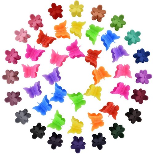 160 Pcs Mini Hair Clips, Fengek 100 Pcs Butterfly Clips with 60 Pcs Petal Clips Hair Accessories for Girls and Women, Assorted Color
