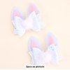2 Piece Boutique Hair Accessories Toddler Glitter Textile Felt Rabbit Easter Hair Clip for Girls Baby