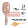 TADA Natural Beauty Hair Brush Detangler for Curly, Thick, Wavy, and Thin Hair - Ventilation Holes for Quick Drying and Styling, Detangler Brush for Women, Men, Kids (4 Colors) (Pink)