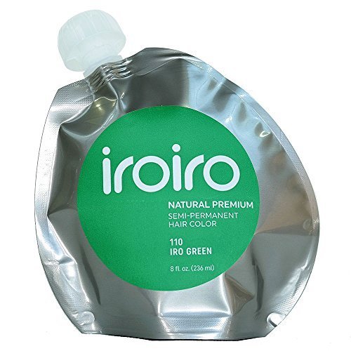 IROIRO Natural Premium Semi-Permanent Hair Color 110 Iro Green (8oz) by Iroiro