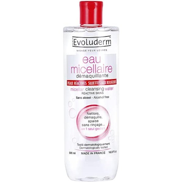 Evoluderm Micellar Cleansing Water Reactive Skins 16.9 Fl.oz