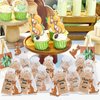 CiciBear 24 Pack Keychains Party Favors for Kangaroo Birthday Baby Shower Woodland Animals Party, Goodie Bag Stuffer, Kids Birthday, Carnival Rewards