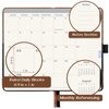 2024 Pocket Planner - Pocket Calendar 2024 from January 2024 to December 2024, Small Pocket Planner for Purse with Elastic Closure, Inner Pocket
