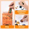 ShyLizard 168PCS Halloween Party Favor Goodie Bag Bulk for Kids, Halloween Stationery Set, Trick or Treat Toys including Pencil, Eraser, Notepad, Stamper, Halloween Bag, Stickers and Temporary Tattoos