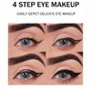 Eyeliner Pencil Set,Black Gel Eyeliner Pencil,4 Colors Natural Black Eyeliner Cream,Long Lasting Waterproof Smudge-proof Makeup Eye Liner Black Pencil Quick Drying Formula Eye Liner