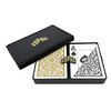 Copag 1546 Design 100% Plastic Playing Cards, Poker Size (Standard) Black/Gold (Jumbo Index, 1 Set)