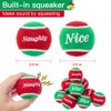 PUPTECK Squeaky Tennis Balls for Dogs - Christmas Dog Rubber Ball Toys 12 Pack, Interactive Dog Training Bounce Toys for Holiday, 2.5 inches