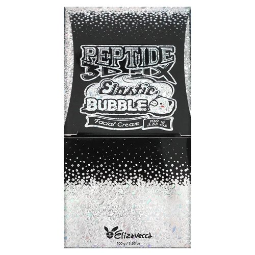 Elizavecca 3D Peptide Elastic Water Bubble Cream 100ml/3.53oz - Bubble Face Cream | Bubble Skin Care | Hyaluronic Acid Cream | Big size Water Cream