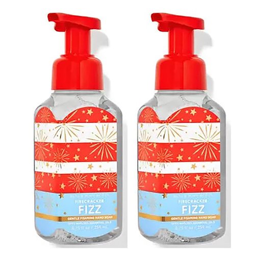 Bath and Body Works Gentle Foaming Hand Soap 8.75 Ounce 2-Pack (Firecracker Fizz)