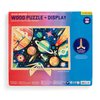 Mudpuppy Space Mission – 100 Piece Wooden Puzzle and Display Stand for Room Decor with Bright and Bold Illustrations of Outerspace for Kids