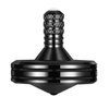 LOQATIDIS Precision Metal Spinning Top, The Easiest to Spin, Long Spin time Exceed 8 Mins, Support Handstand Rotation, Kill Time Relief Stress ADHD Anti-Anxiety Fidget Toys (L, Black)