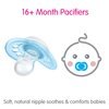MAM Original Baby Pacifier, Nipple Shape Helps Promote Healthy Oral Development, Sterilizer Case, 16+ Months(Pack of 1)