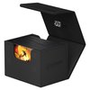 Ultimate Guard Sidewinder 100+, Deck Box for 100 Double-Sleeved TCG Cards, Black, Magnetic Closure & Microfiber Inner Lining for Secure Storage