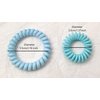Little Trouble Solution Cute Candy Jelly Transparent Color 10pcs 3.5/5.5cm Set Spiral Hair Tie, Coil Elastics Ties, Telephone Wire Band, Ponytail Holder Bands (Mix (Purple, Pink, Blue))