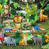 7 Pack Jungle Balloons Safari Animal Balloons Mylar Aluminum Foil Balloons Animal Balloons Jungle Safari Jungle Animal Balloons Jungle Theme Balloons Party Animal Balloons for Birthday Party for Kids