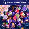 32 Pack Galaxy Slime Kit, Non-Sticky Mess-Free, Stress Relief Sludge Toy, Christmas Stocking Stuffers, Classroom Prize, Goody Bag Fillers, Slime Party Favors for Kids 4-12
