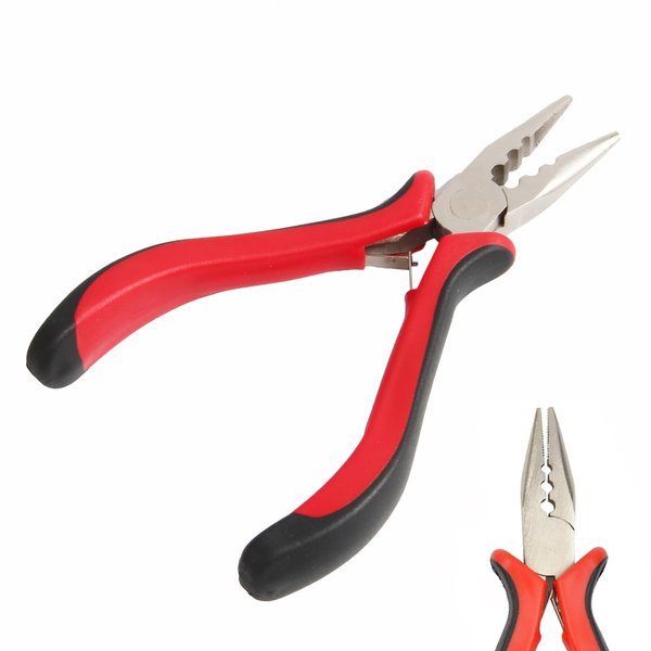 FeiHong Hair Extension Plier with 3 Holes Mini Hair Pliers For Micro Nano Ring Hair Extensions Opener and Removal Tool
