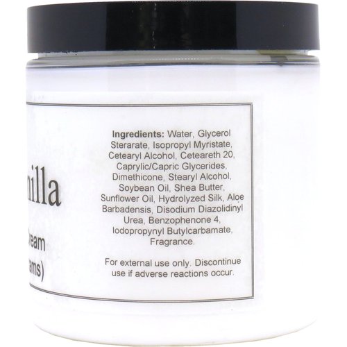 Birthday Cake Satin and Silk Cream, Body Cream, Body Lotion, 8 oz