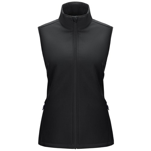 33,000ft Women's Running Vest Fleece Lined Zip Up Windproof Lightweight Softshell Vests Outerwear for Golf Hiking Sports