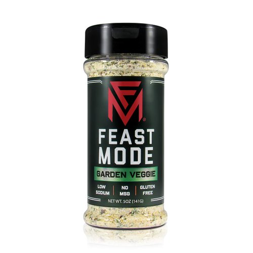Garden Veggie - Feast Mode Flavors - Low Sodium, No MSG, Gluten Free, All Natural, Meal Prep Seasoning, Healthy, Omelette Flavoring, Breakfast Spices