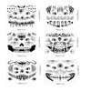 10 Sheets Halloween Glow In The Dark Tattoos Face Luminous Temporary Tattoo Waterproof Last Long Glitter Tattoos Stickers Scary Zombie Makeup Kit For Kids Women Girls Boys Adults Party Supplies