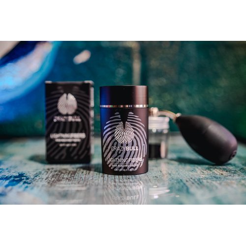 Crazy Bull Hair Lightning Hair Building Fibers - Hair Fibers for Thinning Hair - Hair Fiber Withstands Wind, Rain and Sweat - Light Brown - 0.78 oz