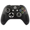 eXtremeRate Soft Anti-Slip Silicone Controller Cover Skins Thumb Grips Caps Protective Case for Xbox One X S Controller - Black