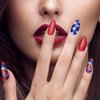 XEAOHESY 112 Pieces 8 Sheets 4th of July Patriotic Nail Wraps Independence Day Nail Polish Strips American Flag Patriotic Nail Strips Self-Adhesive Nail Polish Stickers for Memorial Day