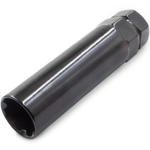 Wheel Accessories Parts 1 Pc Thread Truck 7 Spline 3.50" Long Lug Nuts Adapter Key Black Zinc Finish 13/16" 7/8" 21mm 22mm Hex Key Hex Fits