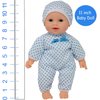 11 inch Soft Body Boy Baby Doll in Gift Box - Doll Pacifier Included -Toy Dolls for Boys and Toddlers