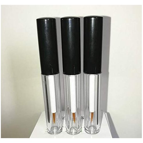 DNHCLL 4PCS 5ML Empty Plastic Eyeliner Tube Container,Eyelash Extension Liquid Storage Holder Container Eyelashes Mascara Tube for Eyelash/Eyebrow Growth Castor Oil