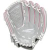 Rawlings girls 10.5 inch Softball Glove, Pink/Grey/White, US