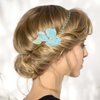 6 PACK Flower Hair Pins, U-Shaped Rhinestone Floral Hair, Embellished With Pearls Beautiful Hair Pin Floral Hairpieces, Beautiful Accessories for Prom and Wedding