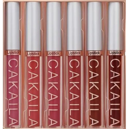 Waterproof Long-Lasting Lip Liner and Lip Balm Set, 6 Pcs, Vibrant Colors