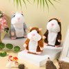 Motionchic 3 Pcs Talking Hamster Repeats What You Say Interactive Stuffed Plush Animal Talking Toy Hamster Toys for Kids Talking Hamster Mouse Toys for Birthday Gifts Boys Girls Early Learning