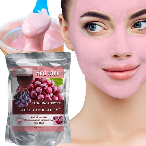 DR MEINAIER All Flavors Soft Mask, Jelly Mask for Professional, Peel Off Rose Mask, Modeling Mask (Red Wine-1000g)