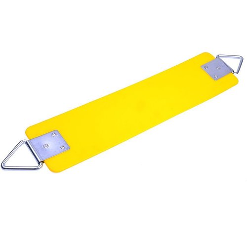 AGPTEK Swing Seat, 30.4 x 6 x 0.27 Inch Yard Swing for Kids & Adults with Metal Triangle Ring - Yellow (113KG /250LB Weight Limit)