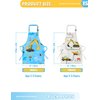 WERNNSAI 2 Pack Kids Aprons - Truck Kids Art Aprons for Boys Waterproof Toddler Chef Aprons Cooking Baking Painting Gardening Apron for Kids with Pocket Kitchen Classroom Art Smocks Age 2-5 Years