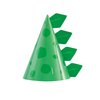 Unique Green Cone-Shaped Dinosaur Cardstock Party Hats (Pack of 8) - Perfect for Kids' Birthdays & Dino-Themed Celebrations