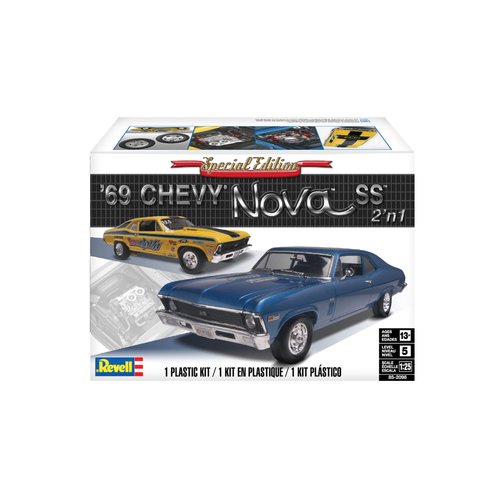 Plastic Model Kit-'69 Chevy Nova Ss 1:25