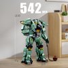 HIGH GODO Transforming Mech Robot Building Blocks Set,Destroy Warrior City Action Mech Model Building Kit, 542 Pieces Cool Robots Toys Gift for Adults and Kids Boys 6 7 8 10+